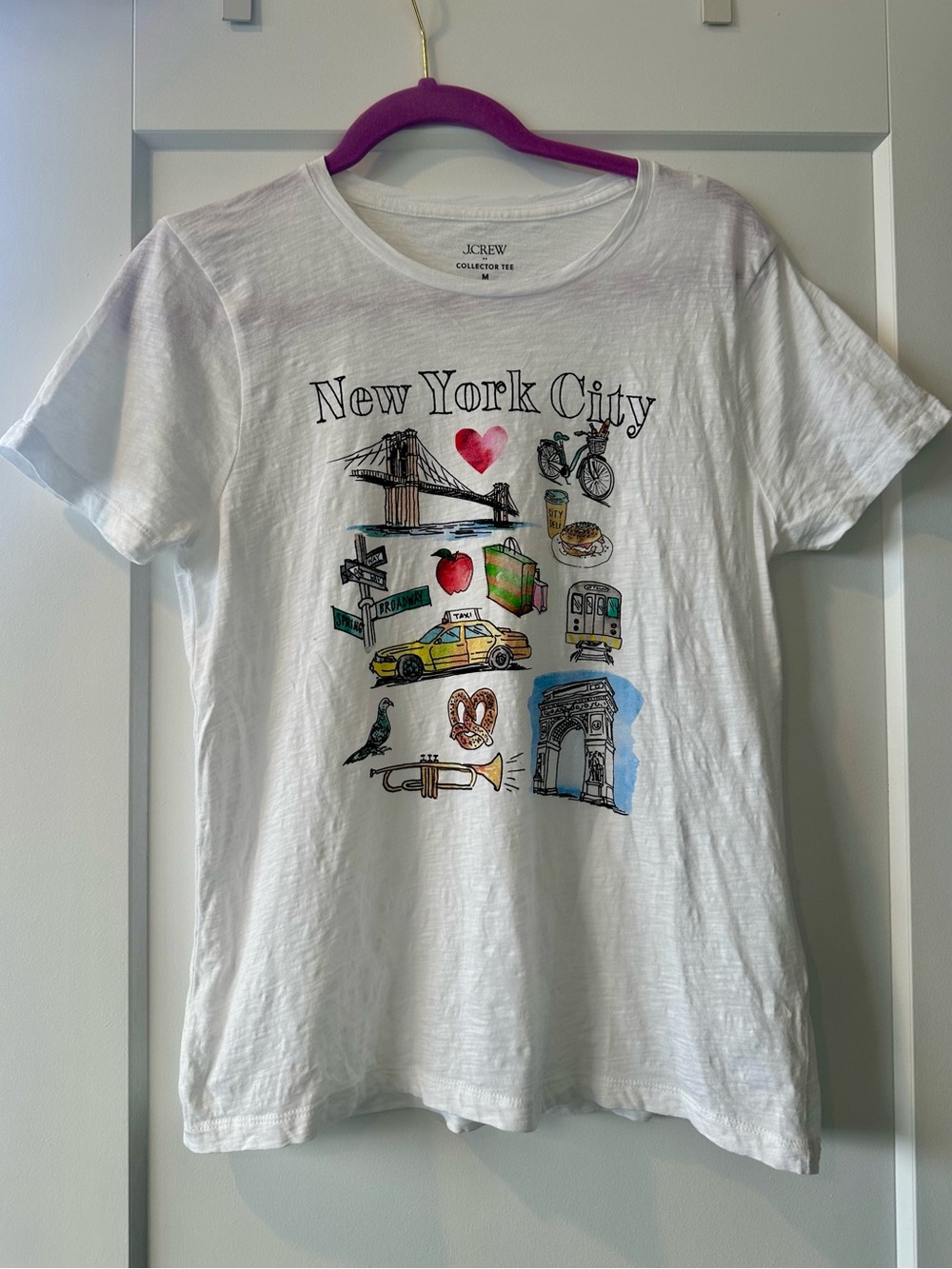J Crew New York City Graphic Collectors Tee CL162 Size M - Picture 2 of 11